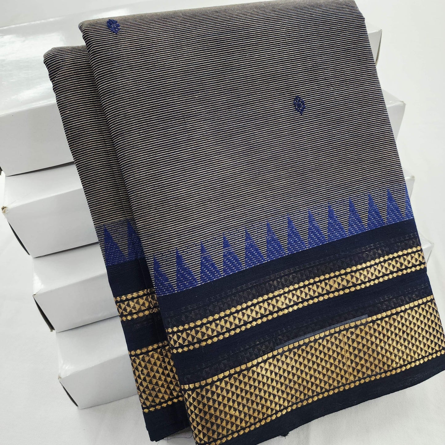 Kanchipuram Pure Korvai Cotton Saree 008