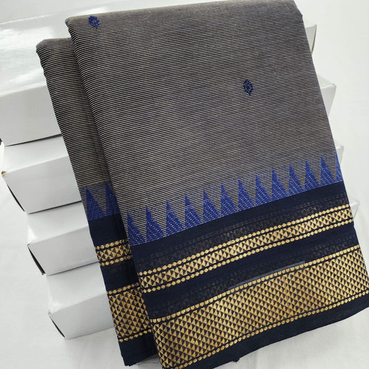 Kanchipuram Pure Korvai Cotton Saree 008 – Kanchipuram Lakshaya Silks