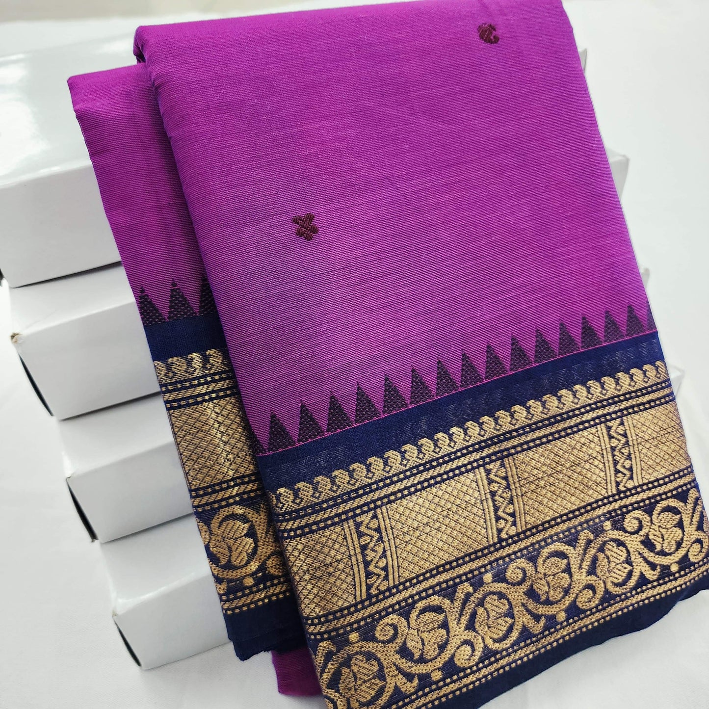 Kanchipuram Pure Korvai Cotton Saree 006