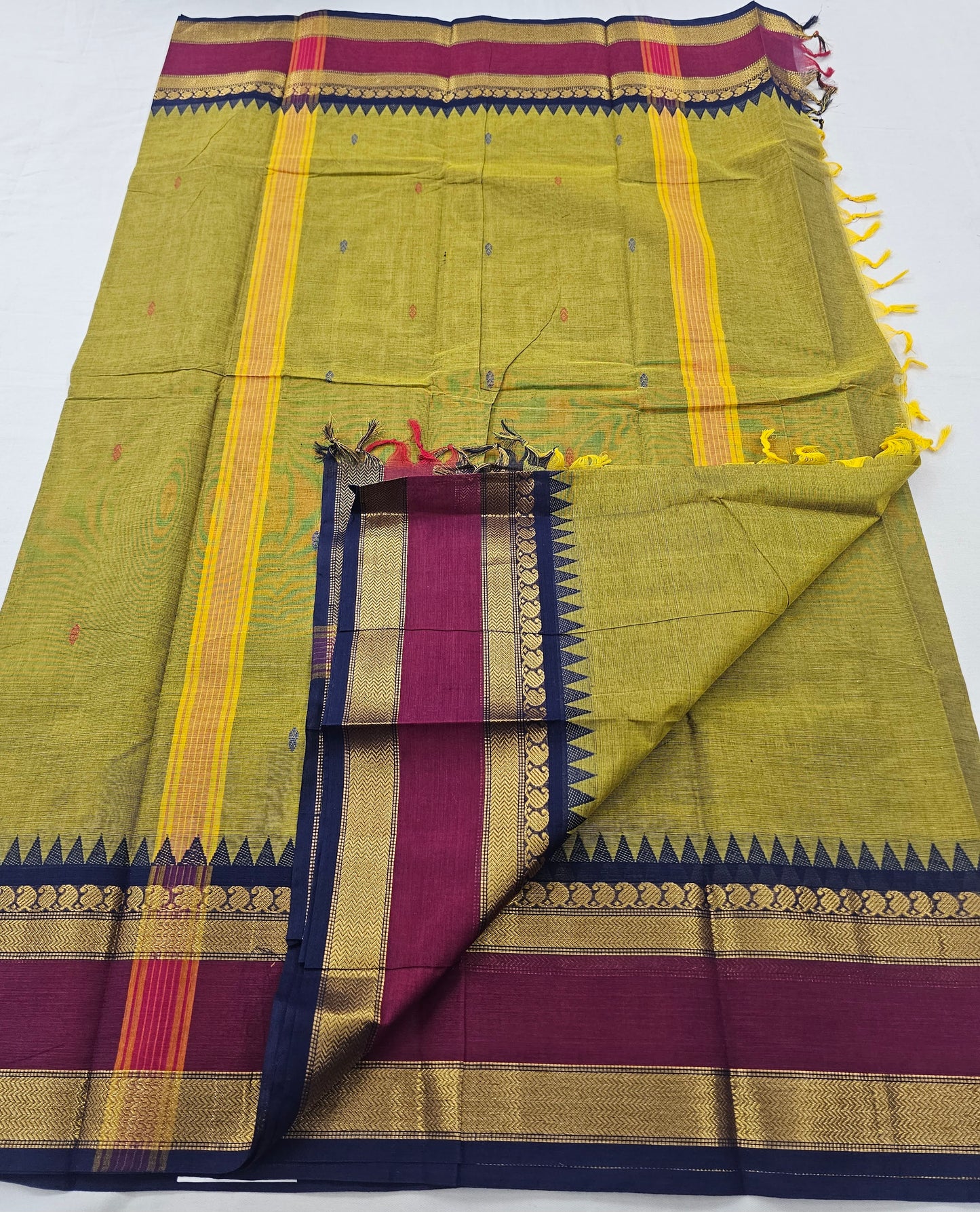 Kanchipuram Pure Korvai Cotton Saree 002