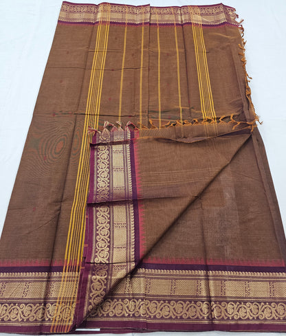 Kanchipuram Pure Korvai Cotton Saree 001 – Kanchipuram Lakshaya Silks