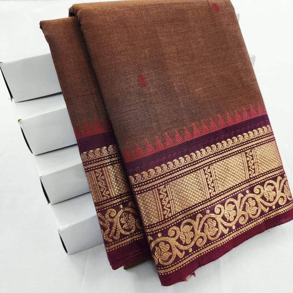 Kanchipuram Pure Korvai Cotton Saree 001