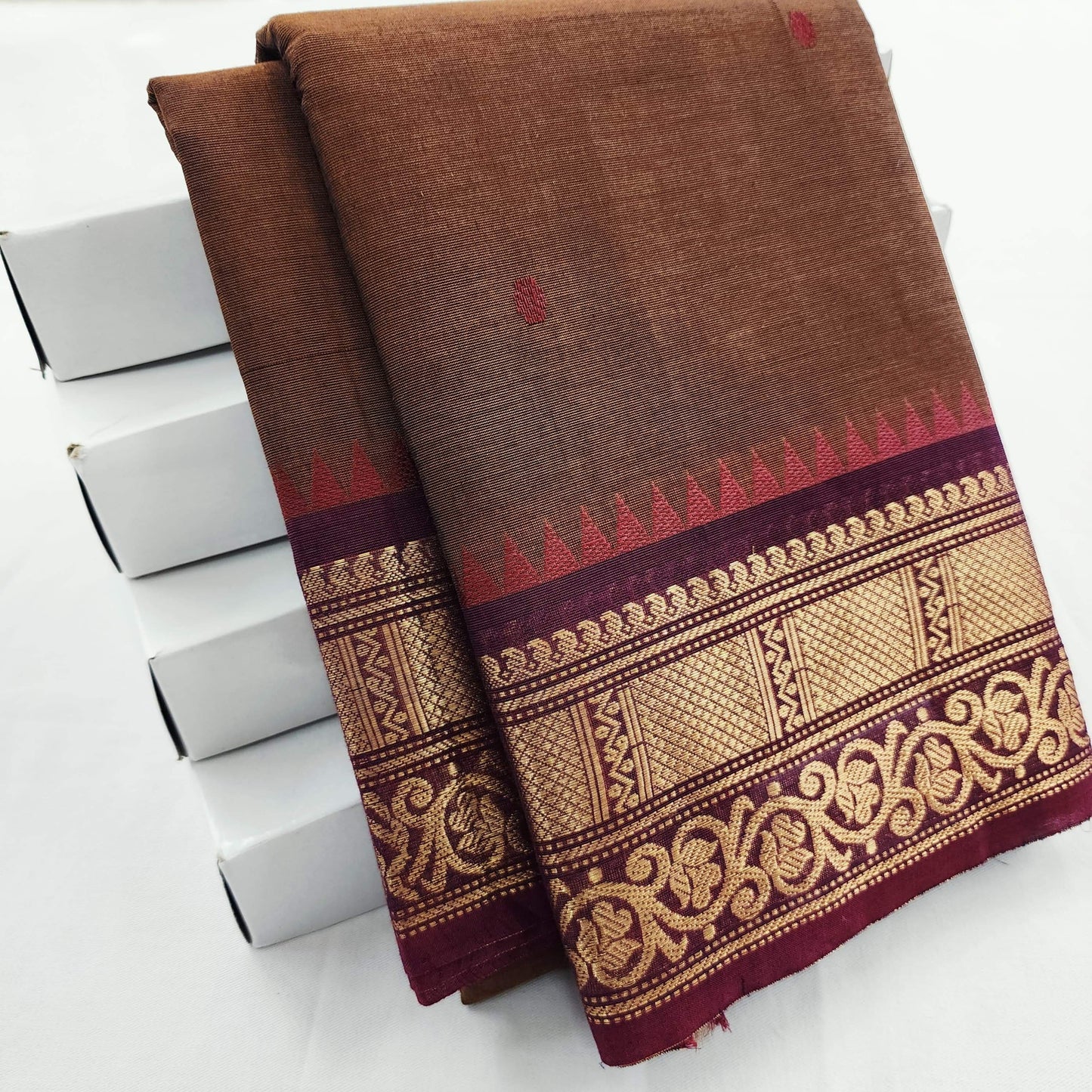 Kanchipuram Pure Korvai Cotton Saree 001