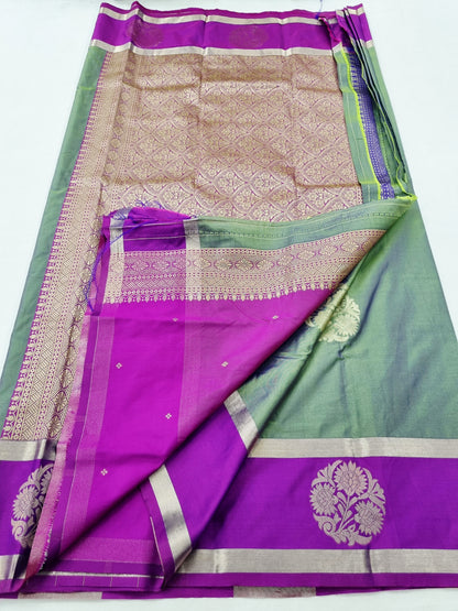 Kanchipuram Blended Fancy Butta Silk Saree 031 – Kanchipuram Lakshaya Silks