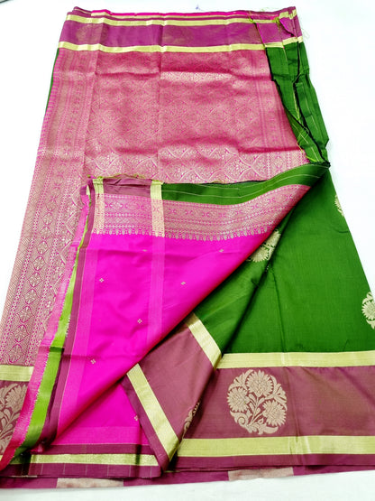 Kanchipuram Blended Fancy Butta Silk Saree 032 – Kanchipuram Lakshaya Silks