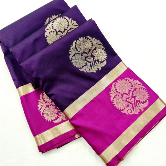 Kanchipuram Blended Fancy Butta Silk Saree 036 – Kanchipuram Lakshaya Silks