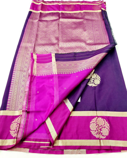Kanchipuram Blended Fancy Butta Silk Saree 036 – Kanchipuram Lakshaya Silks
