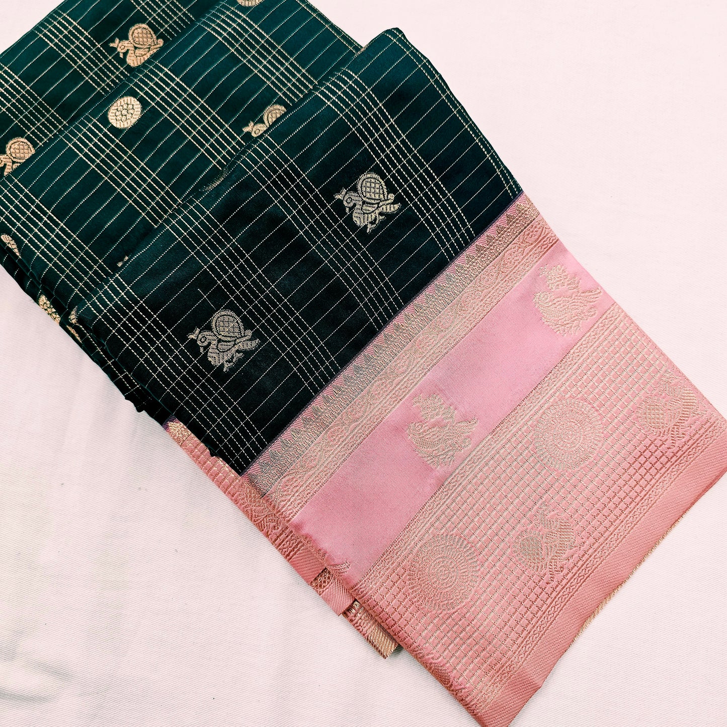 Kanchipuram Blended Korvai Silk Saree 001