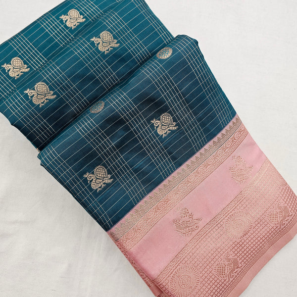Kanchipuram Blended Korvai Silk Saree 002