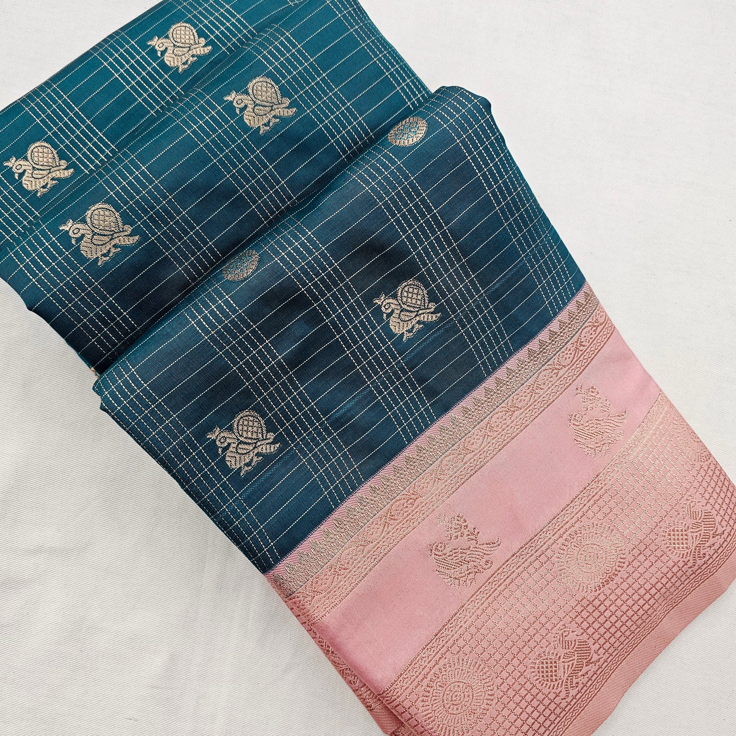 Kanchipuram Blended Korvai Silk Saree 002