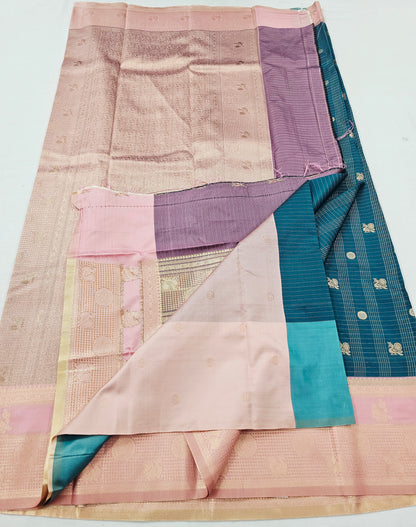 Kanchipuram Blended Korvai Silk Saree 002 – Kanchipuram Lakshaya Silks