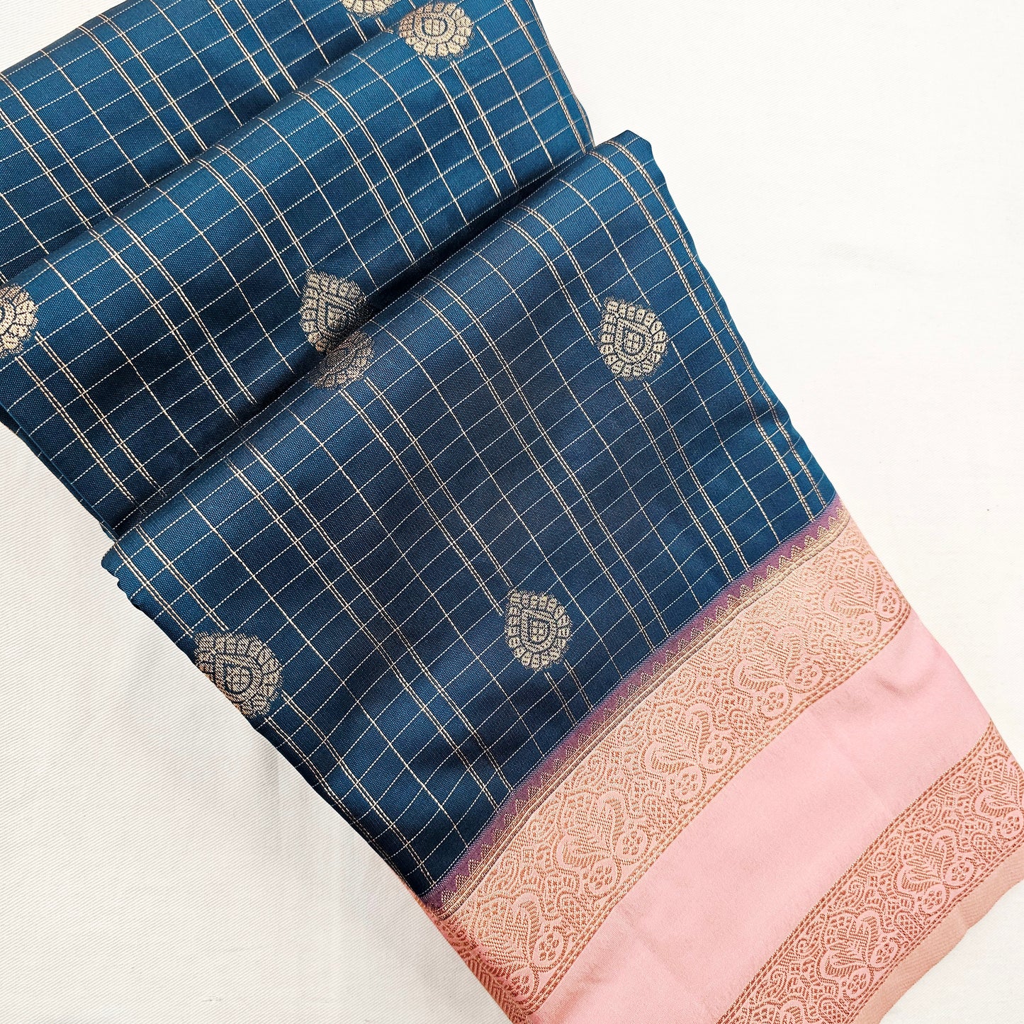 Kanchipuram Blended Korvai Silk Saree 004