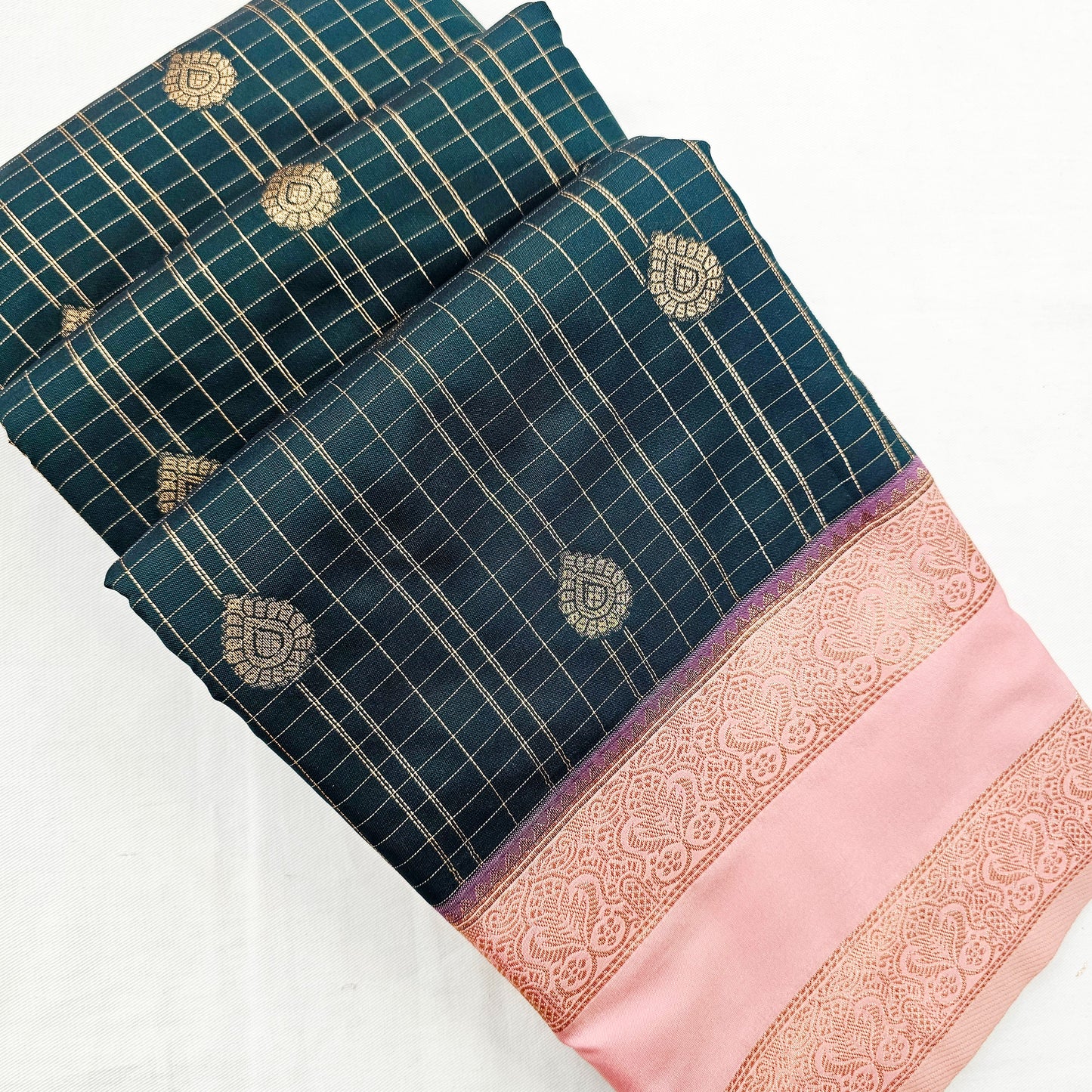 Kanchipuram Blended Korvai Silk Saree 005
