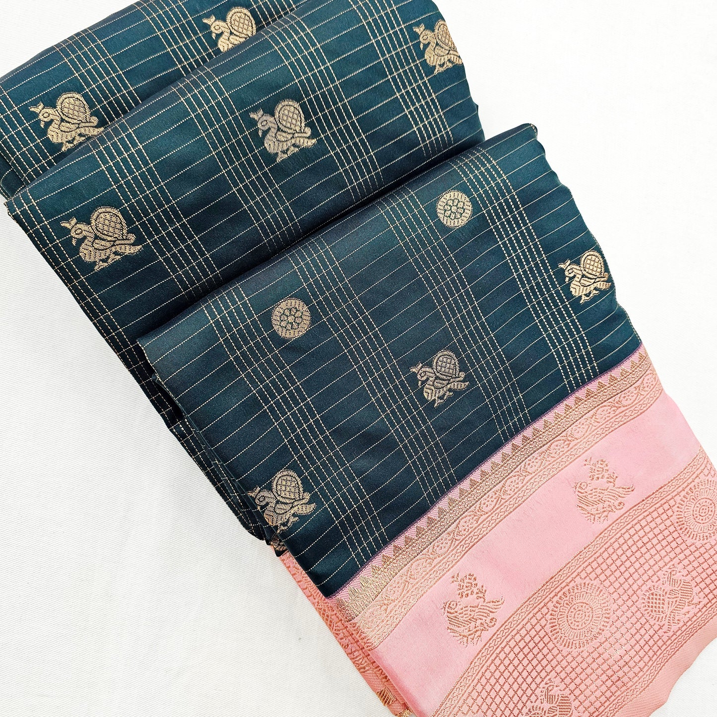 Kanchipuram Blended Korvai Silk Saree 006