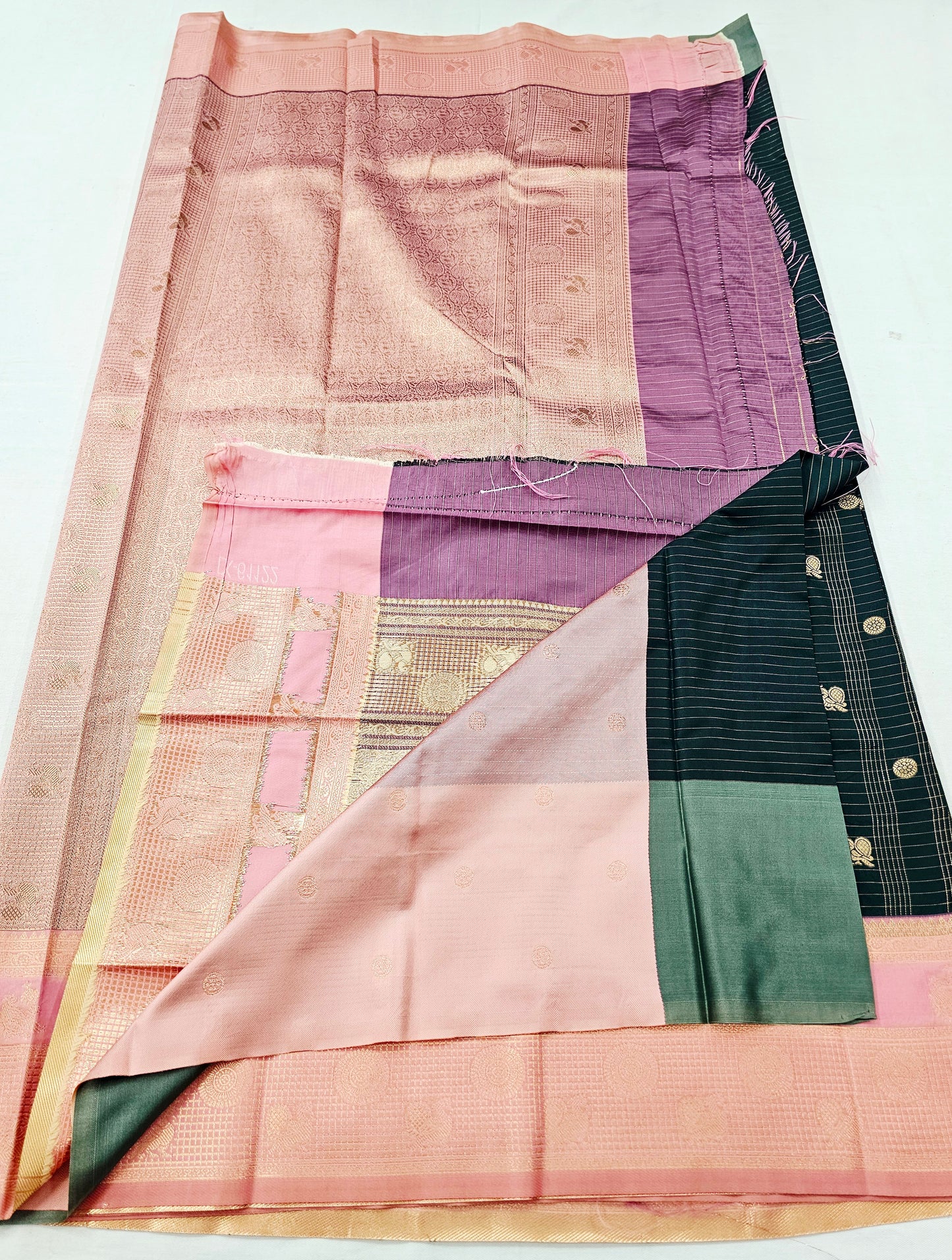 Kanchipuram Blended Korvai Silk Saree 006