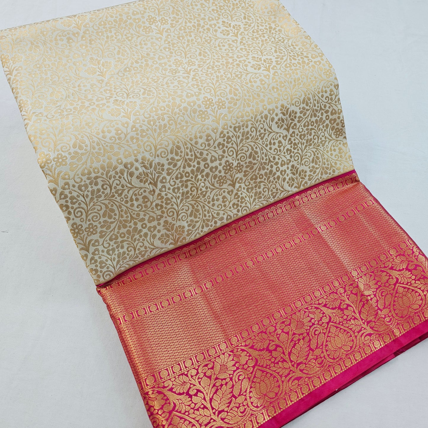 Kanchipuram Blended Korvai Bridal Silk Saree 259
