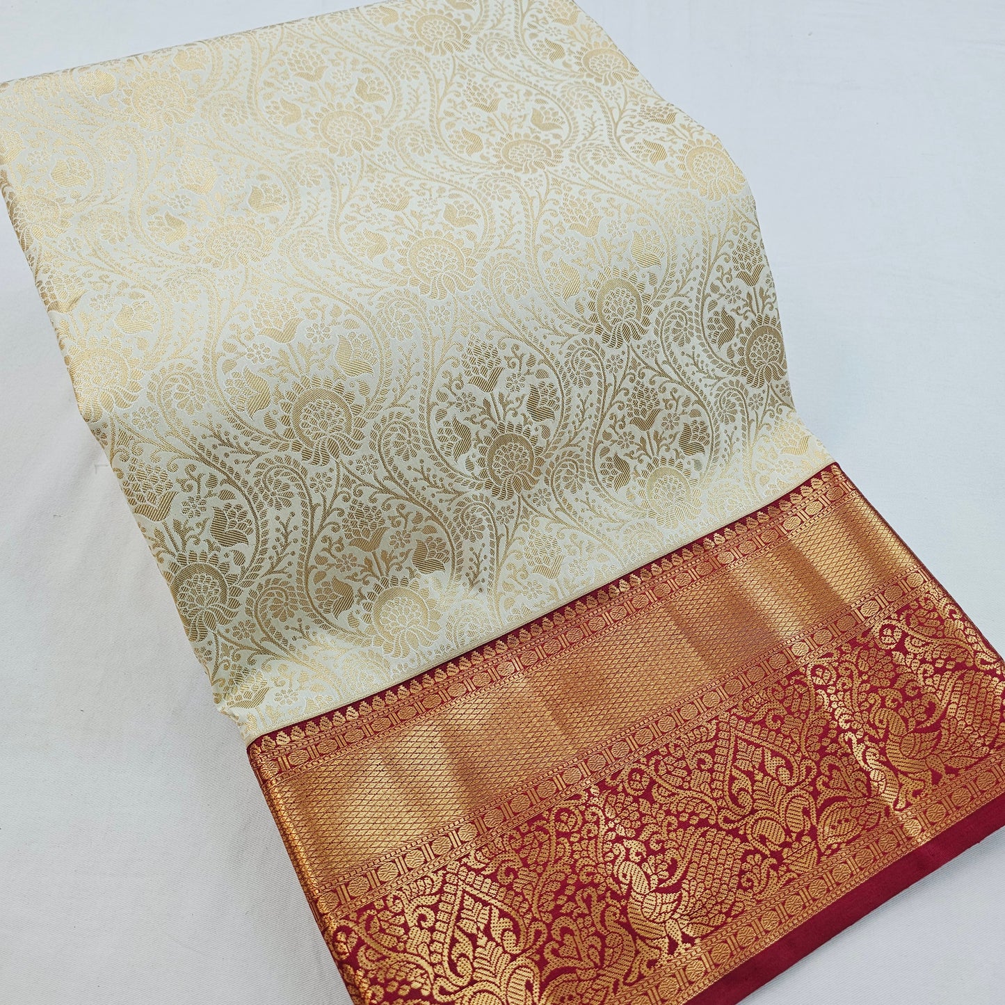 Kanchipuram Blended Korvai Bridal Silk Saree 262