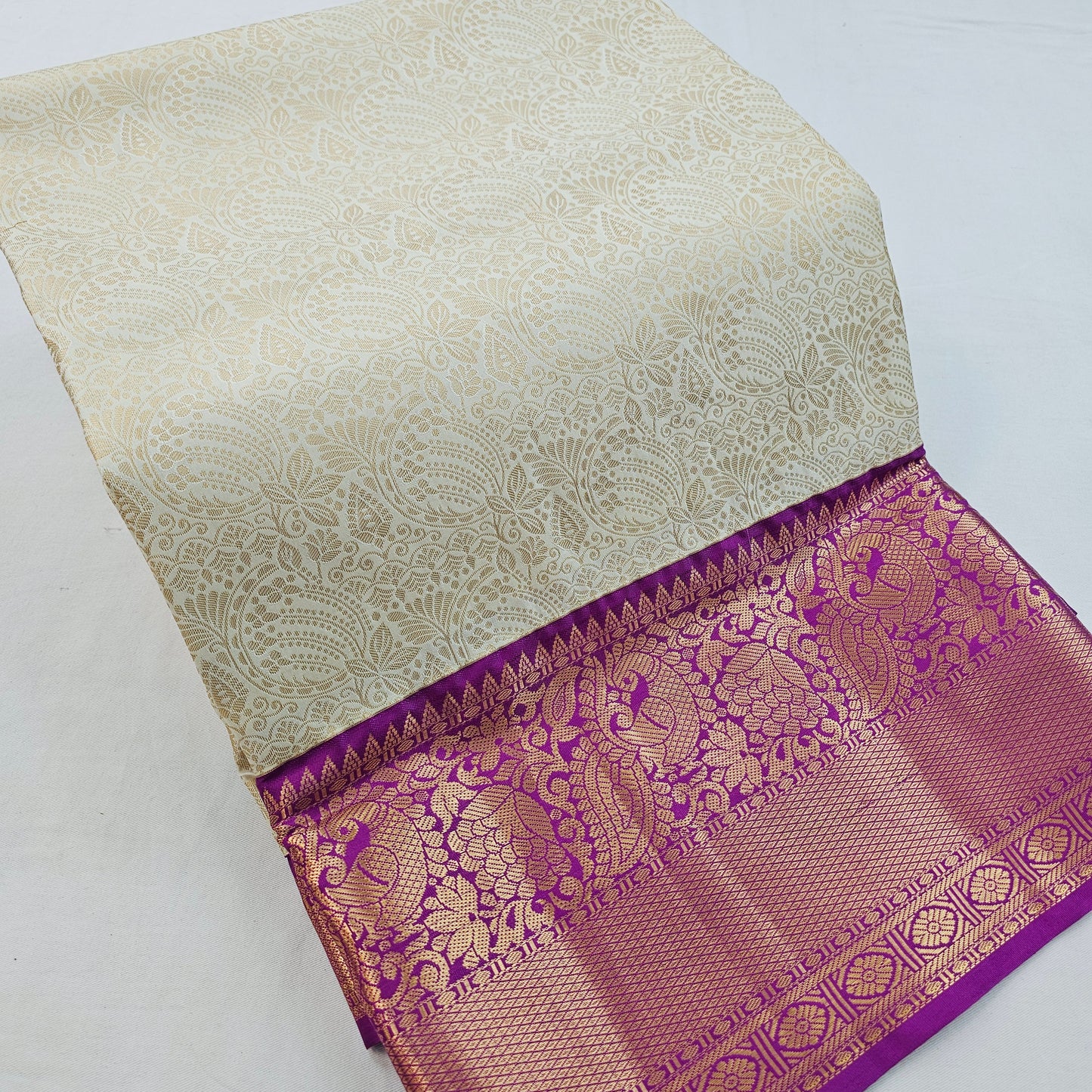 Kanchipuram Blended Korvai Bridal Silk Saree 263