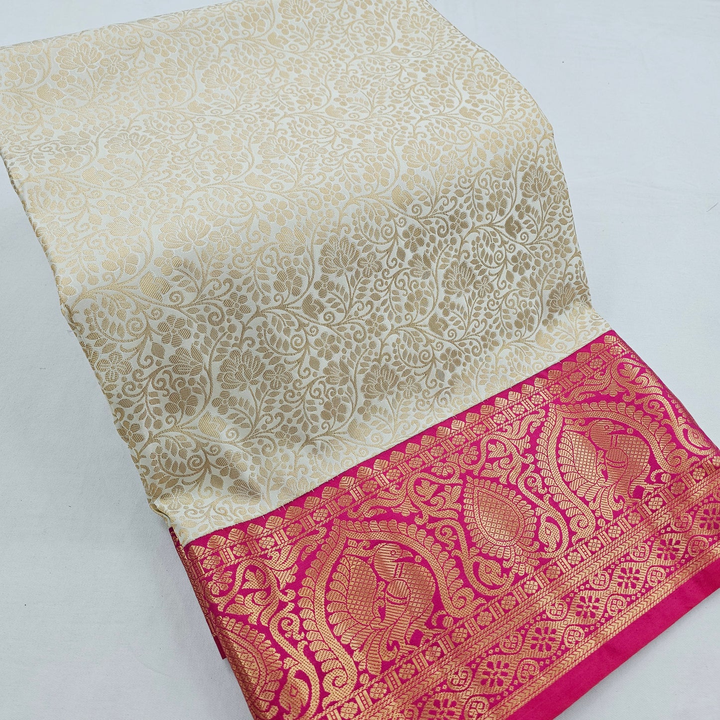 Kanchipuram Blended Korvai Bridal Silk Saree 265