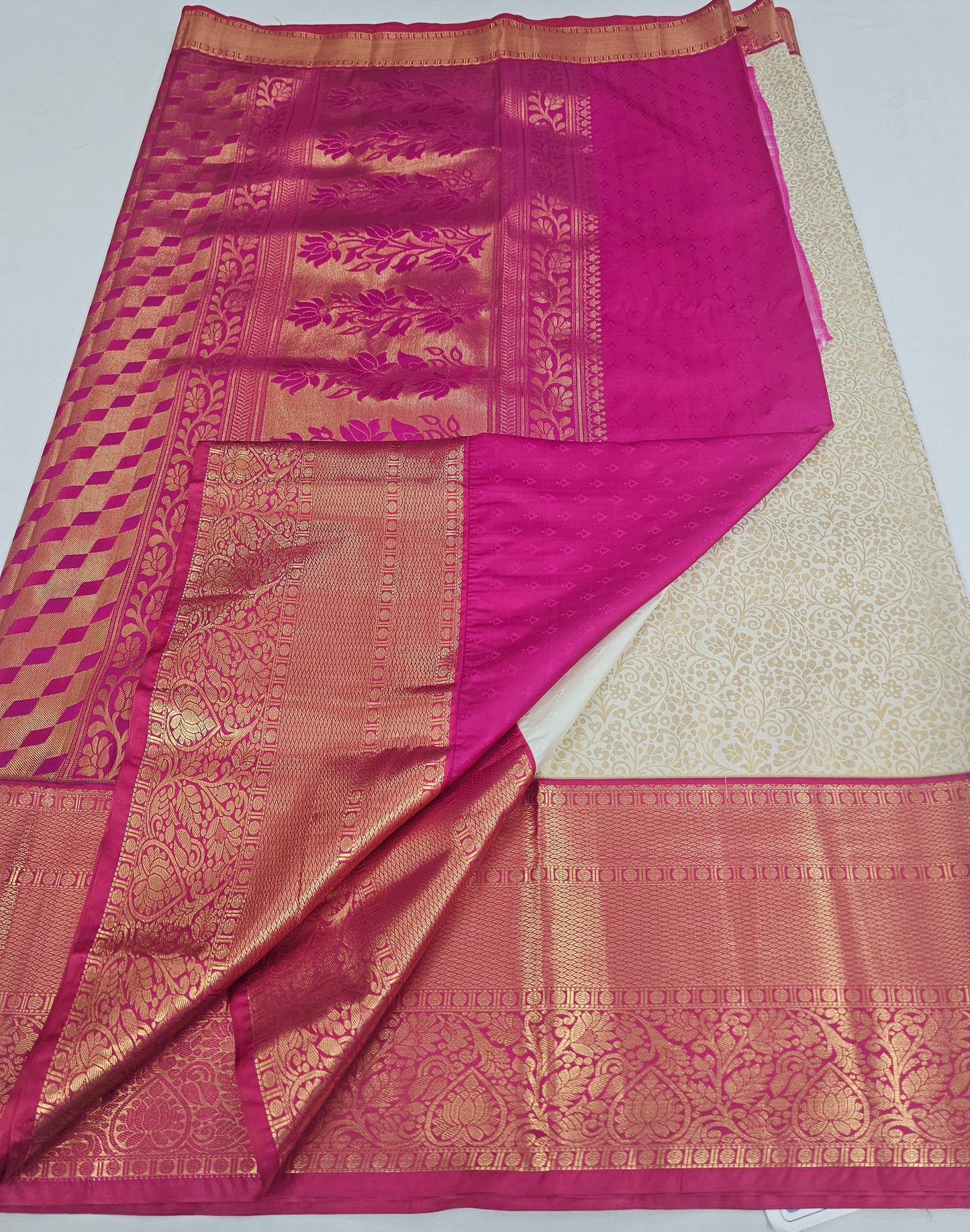 Kanchipuram Blended Korvai Bridal Silk Saree 259