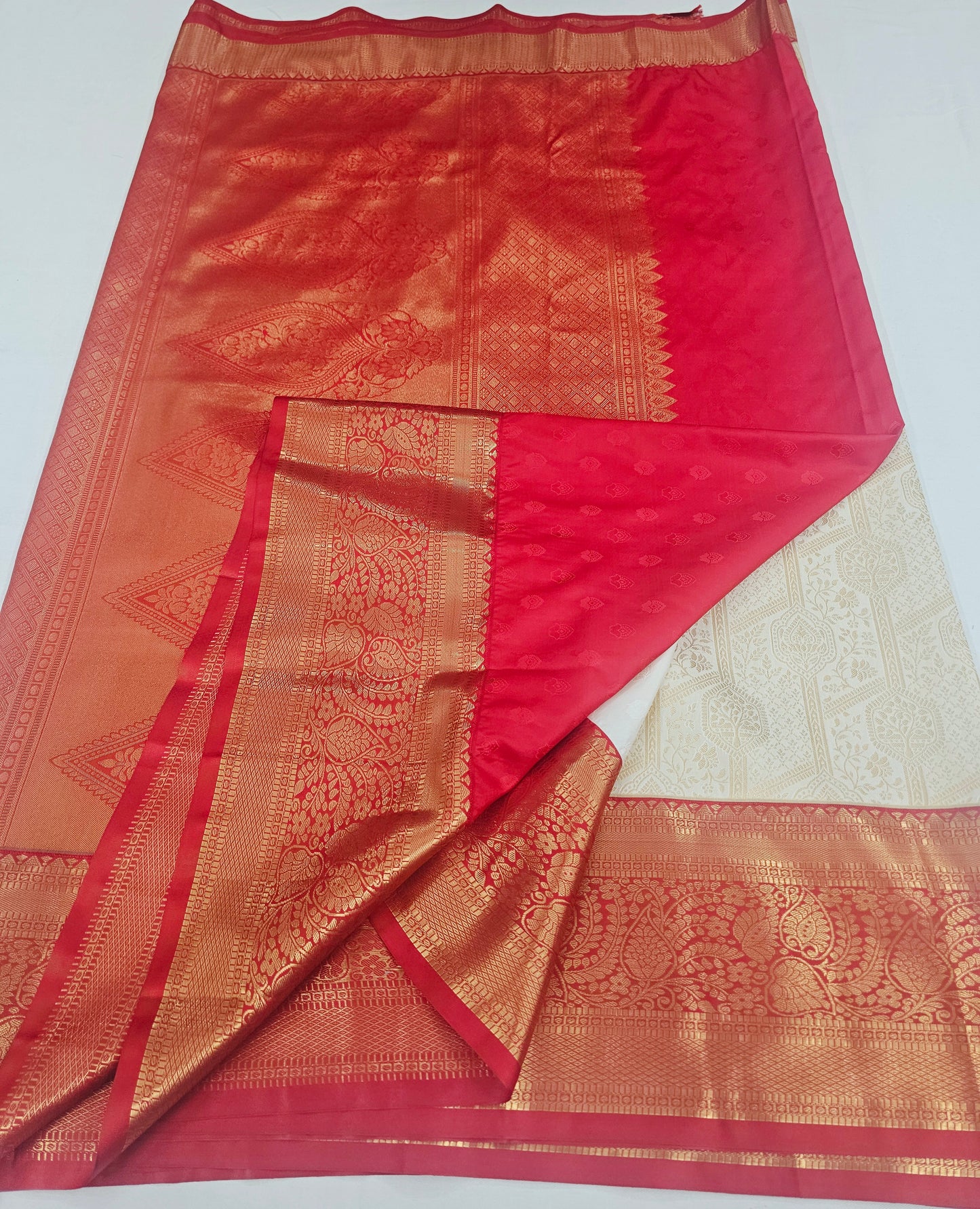 Kanchipuram Blended Korvai Bridal Silk Saree 258