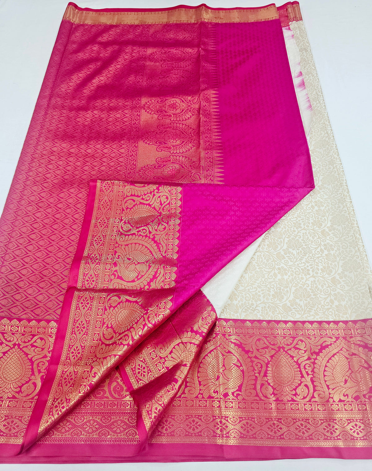 Kanchipuram Blended Korvai Bridal Silk Saree 265