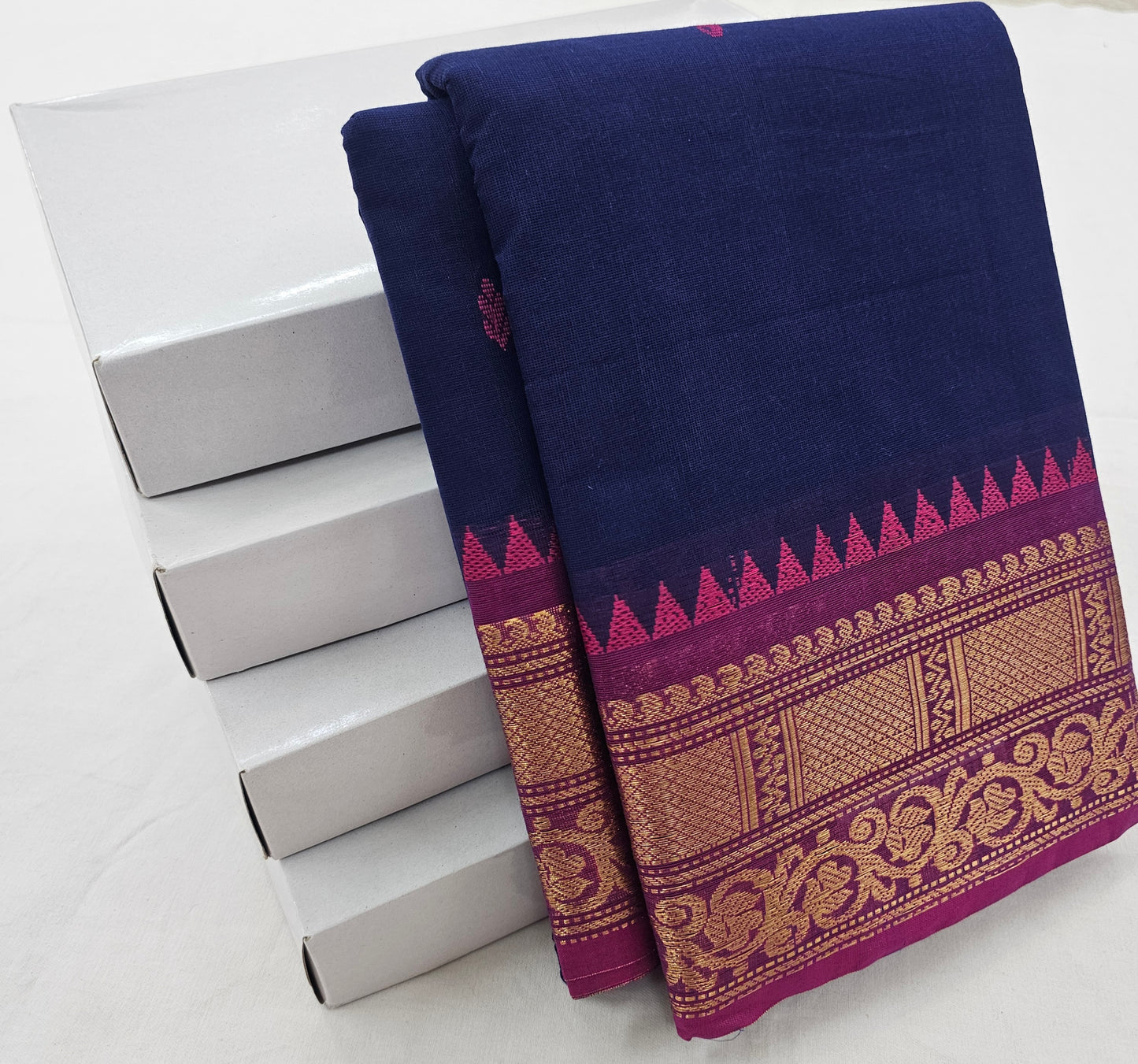 Kanchipuram Pure Korvai Cotton Saree 025