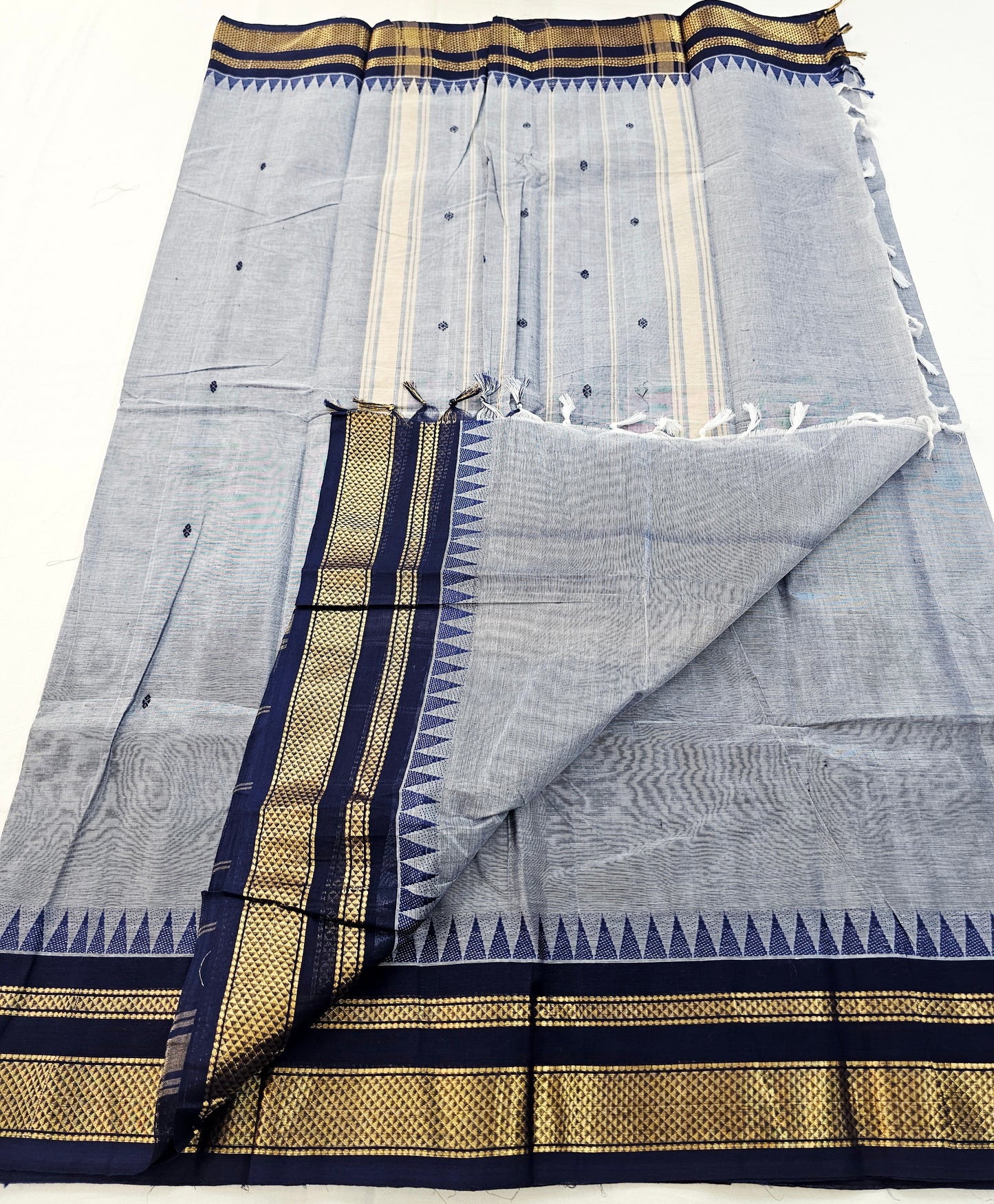 Kanchipuram Pure Korvai Cotton Saree 027