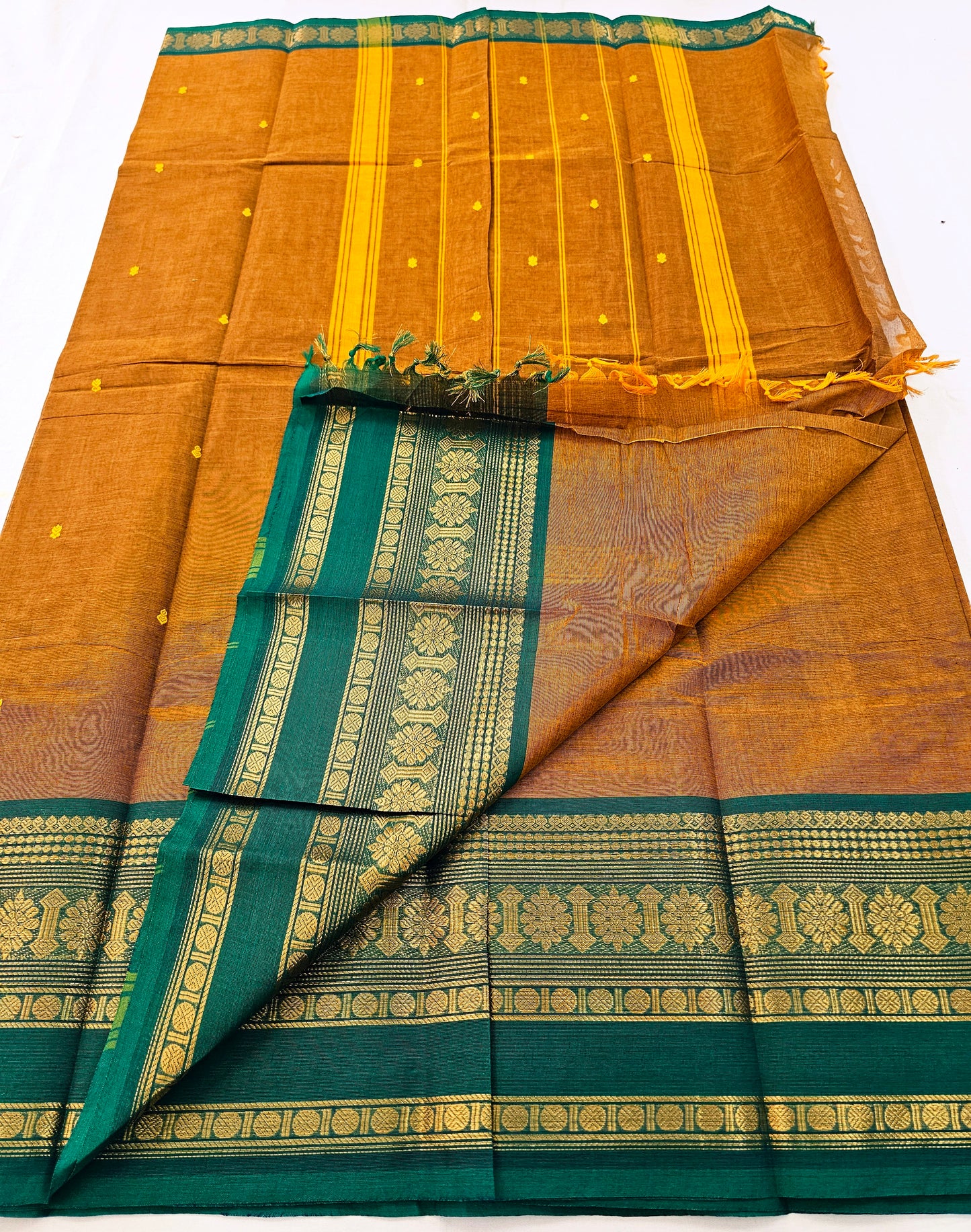 Kanchipuram Pure Korvai Cotton Saree 028