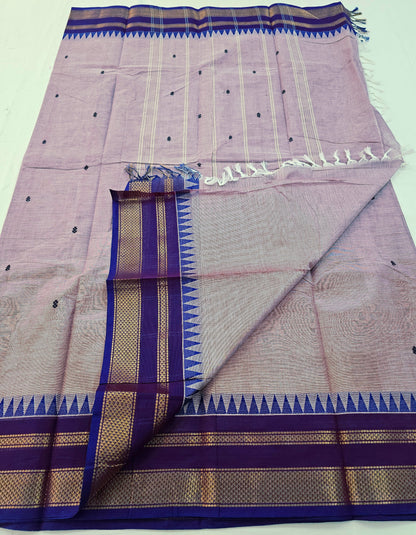 Kanchipuram Pure Korvai Cotton Saree 029 – Kanchipuram Lakshaya Silks