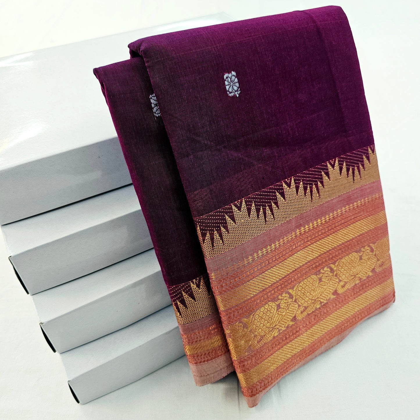 Kanchipuram Pure Korvai Cotton Saree 030