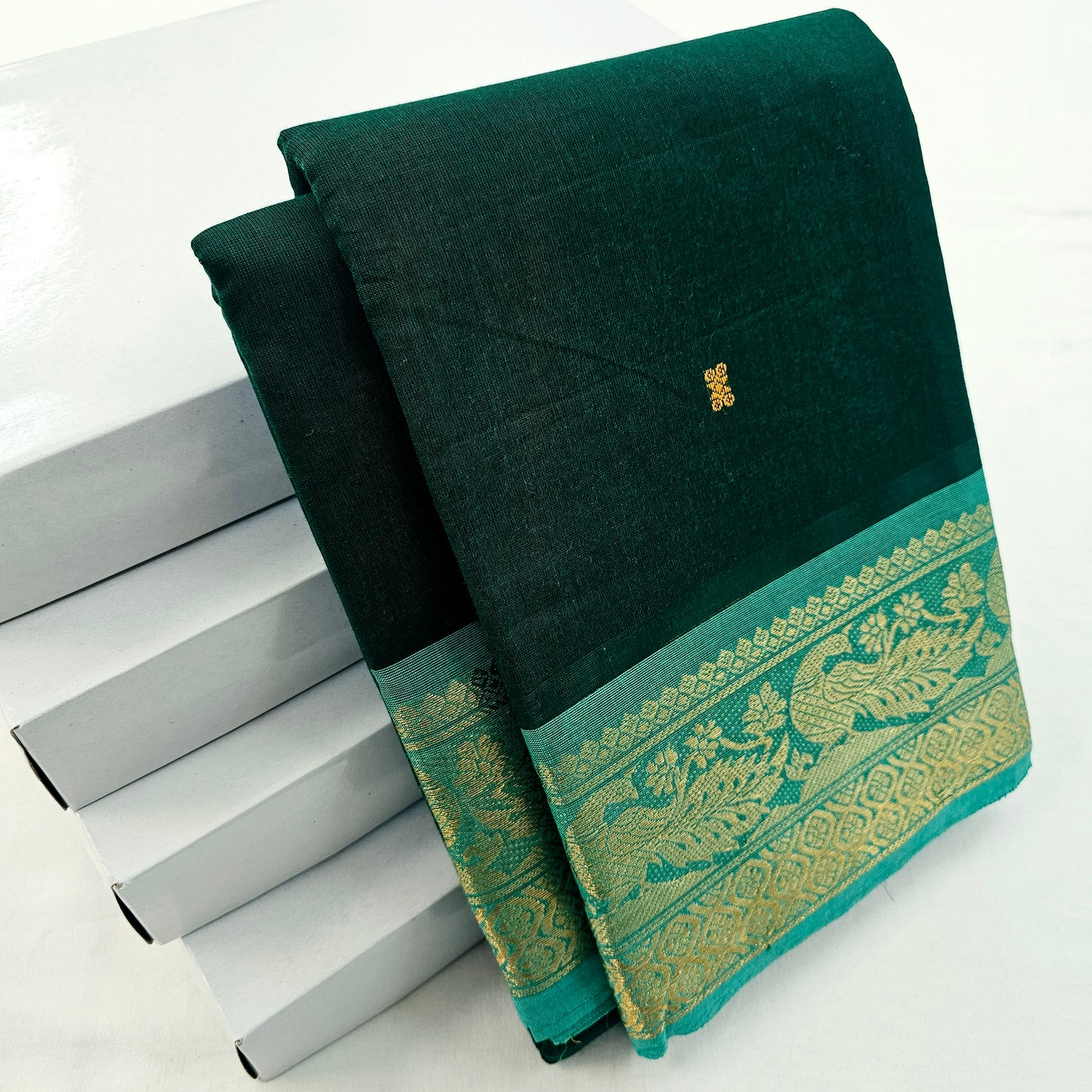 Kanchipuram Pure Korvai Cotton Saree 033