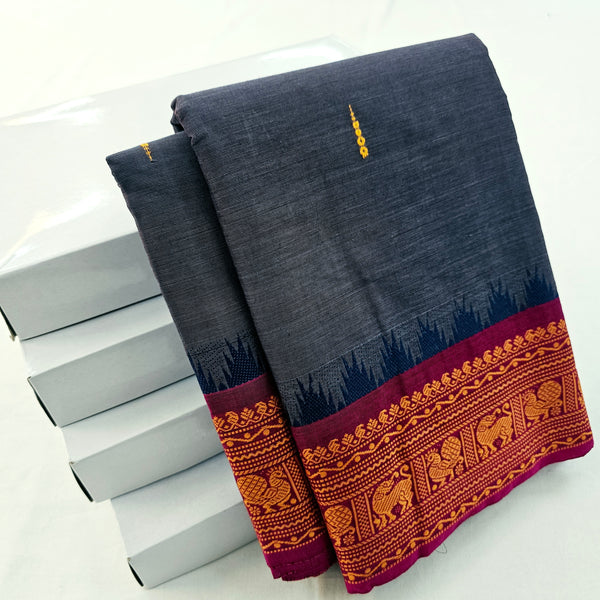 Kanchipuram Pure Korvai Cotton Saree 034