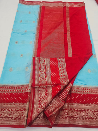 Kanchipuram Blended Fancy Soft Silk Saree 407 – Kanchipuram Lakshaya Silks