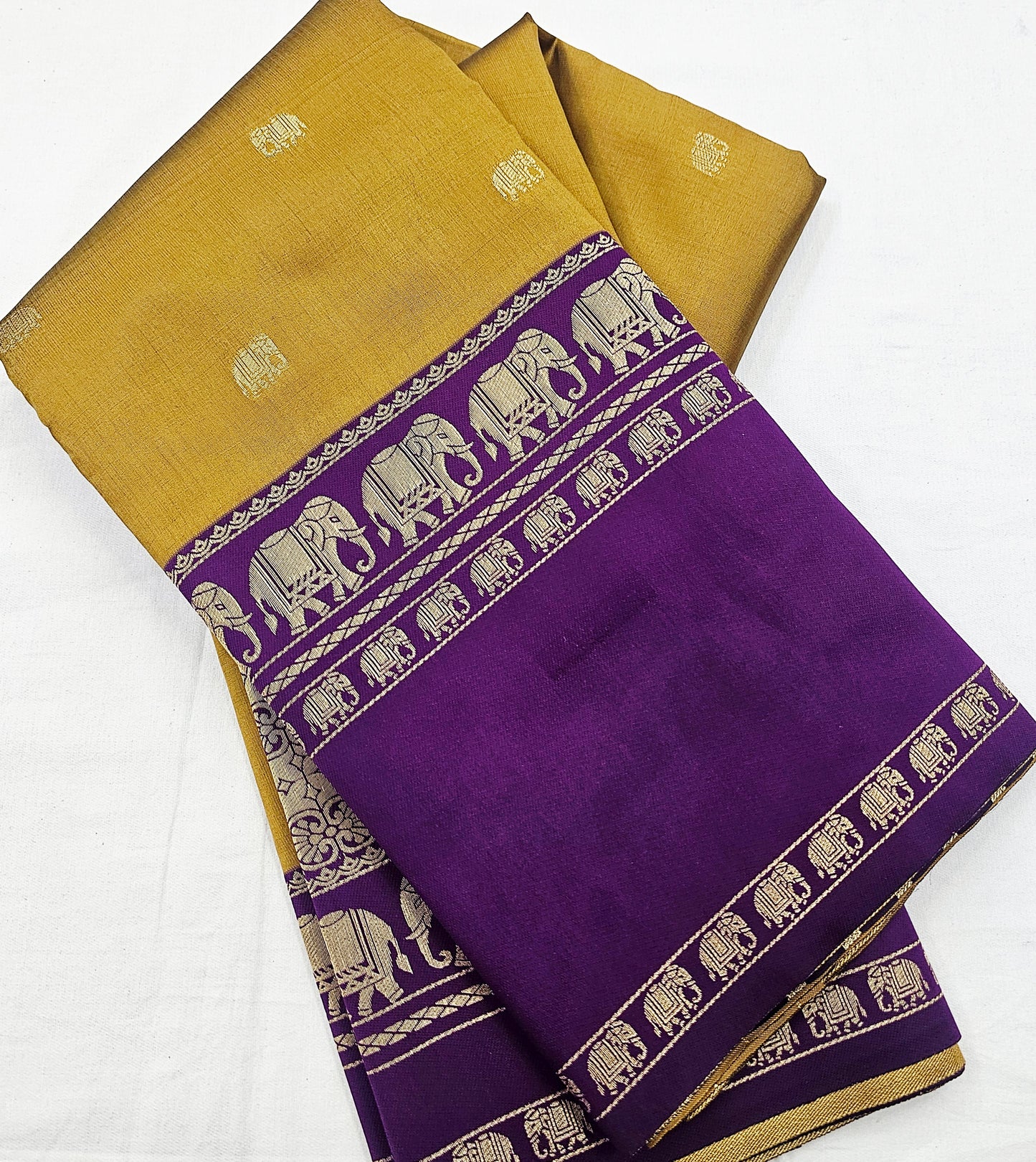 Kanchipuram Blended Fancy Korvai Silk Saree 004