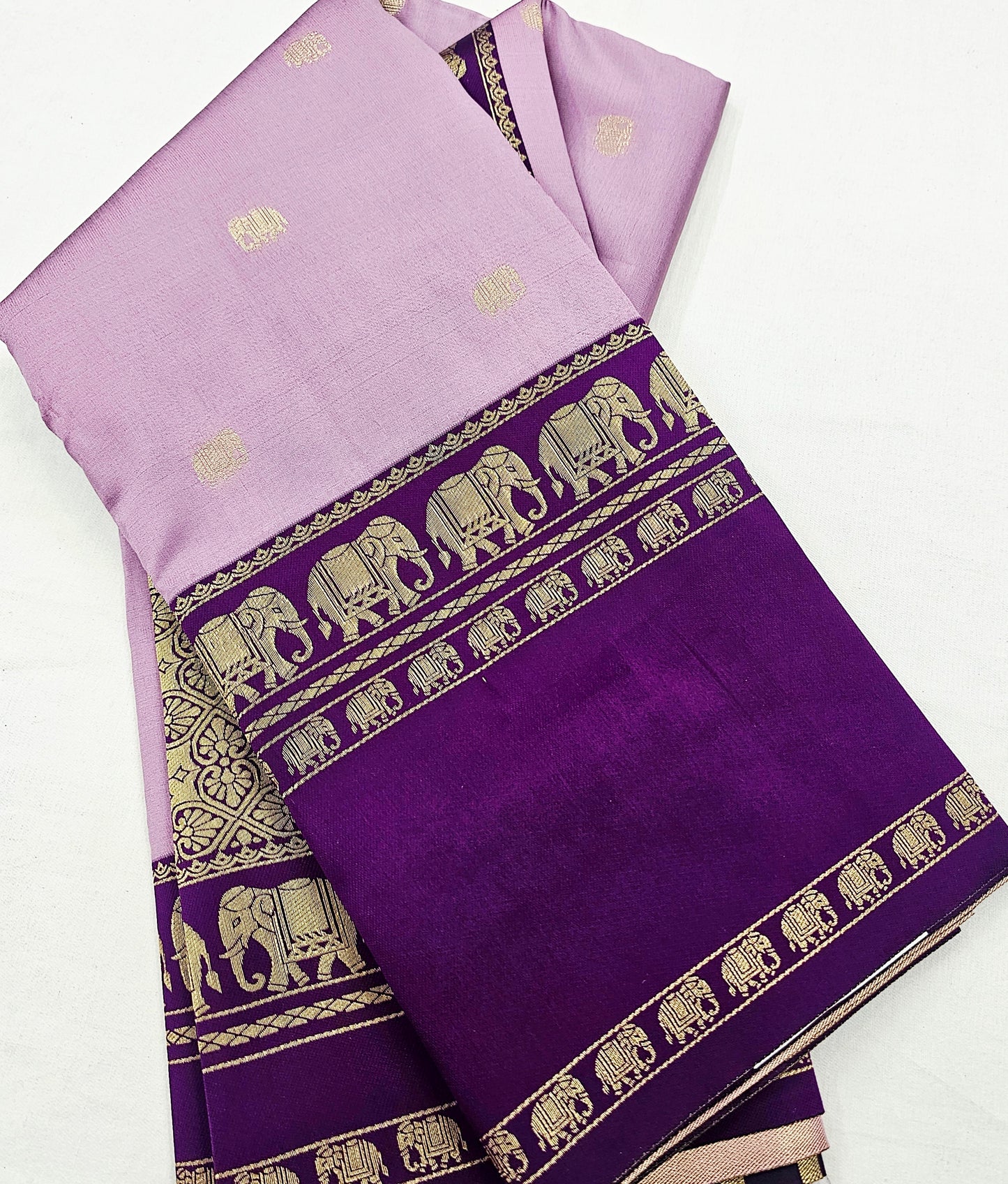 Kanchipuram Blended Fancy Korvai Silk Saree 007