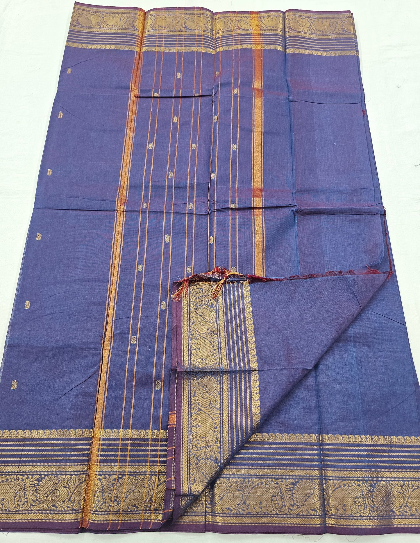 Kanchipuram Pure Korvai Cotton Saree 038