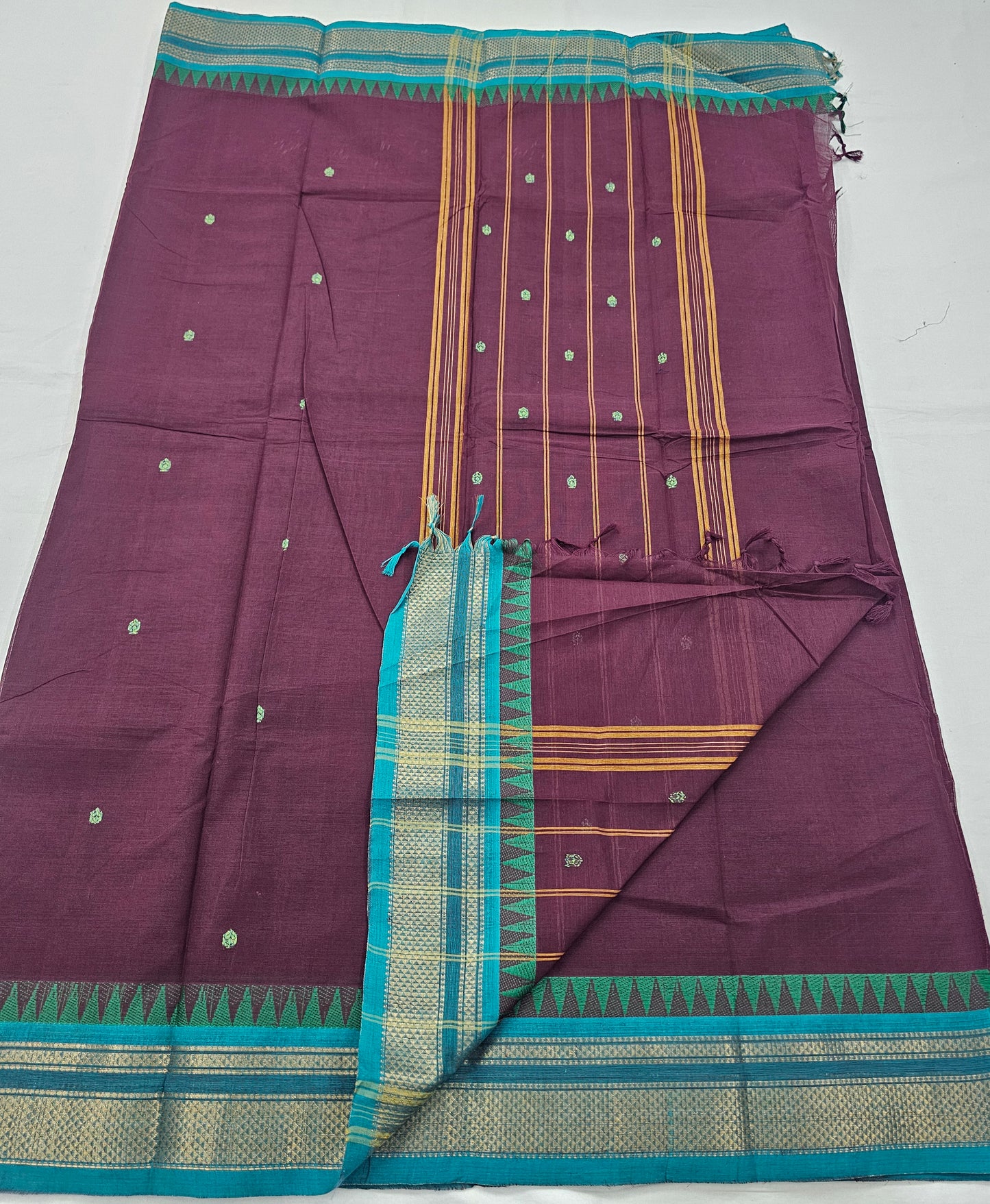 Kanchipuram Pure Korvai Cotton Saree 039