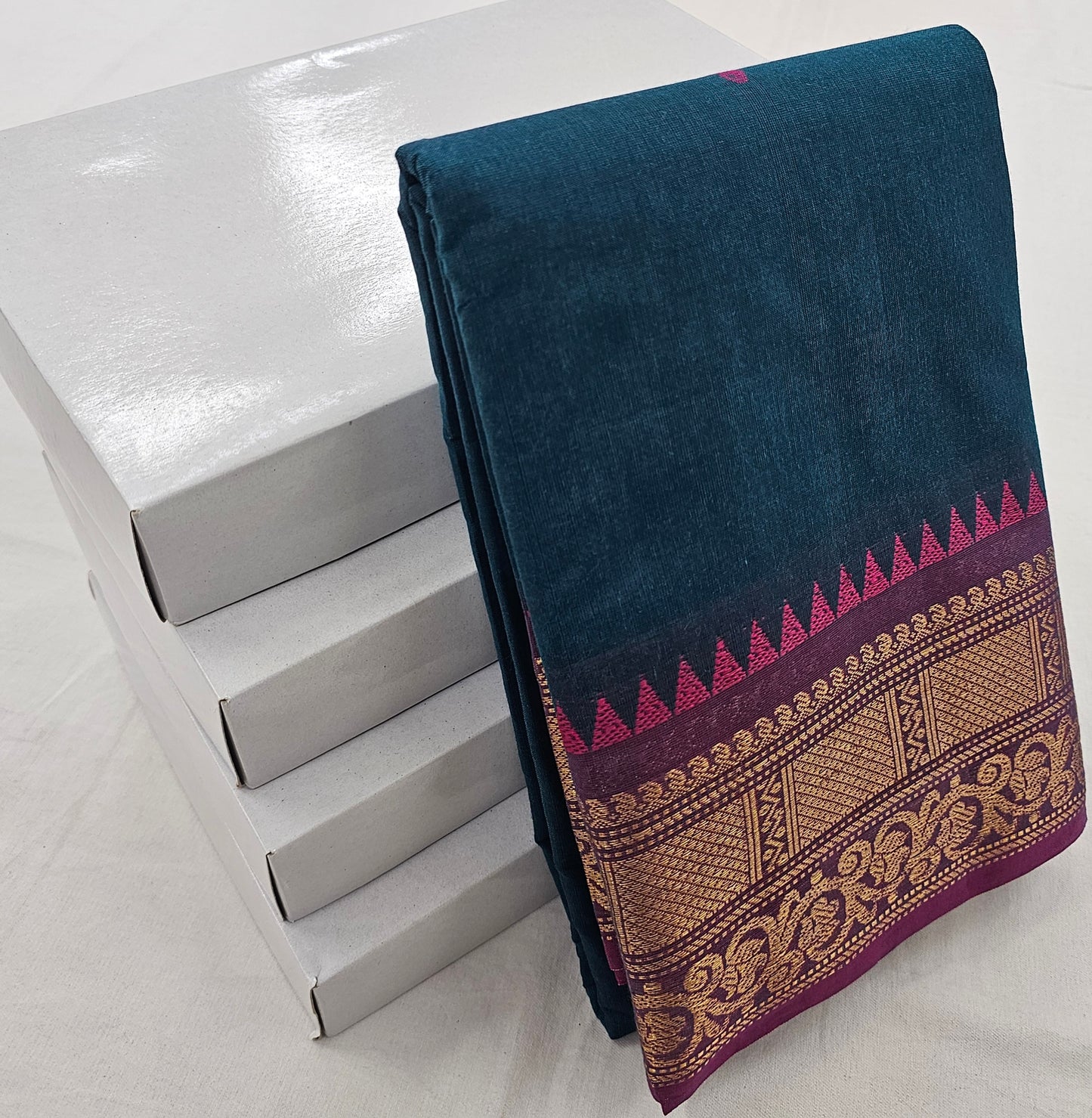 Kanchipuram Pure Korvai Cotton Saree 040