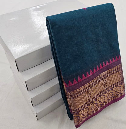 Kanchipuram Pure Korvai Cotton Saree 040 – Kanchipuram Lakshaya Silks