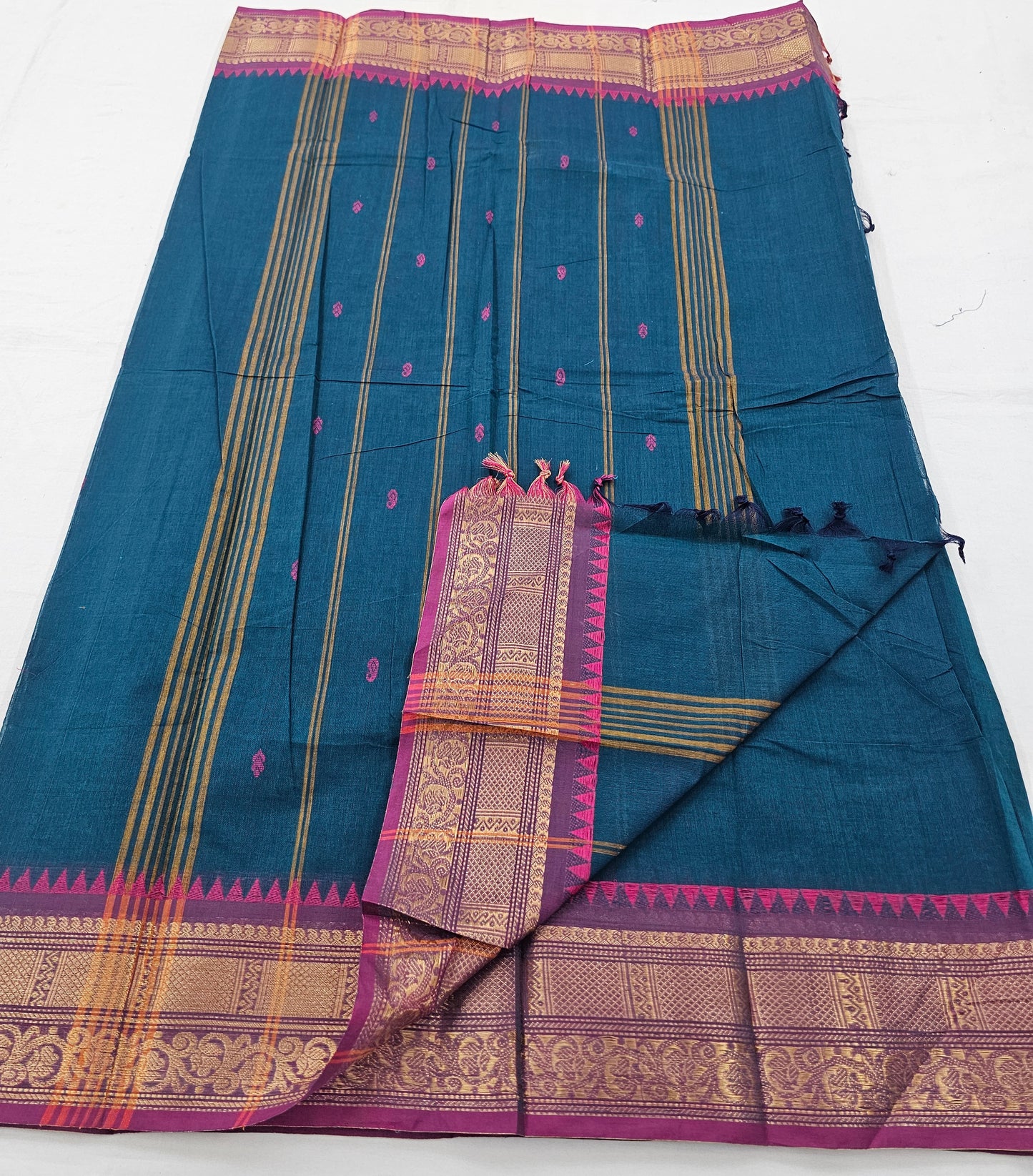 Kanchipuram Pure Korvai Cotton Saree 040