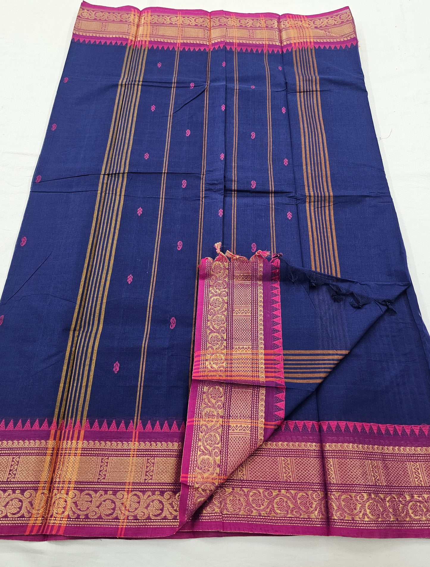 Kanchipuram Pure Korvai Cotton Saree 042