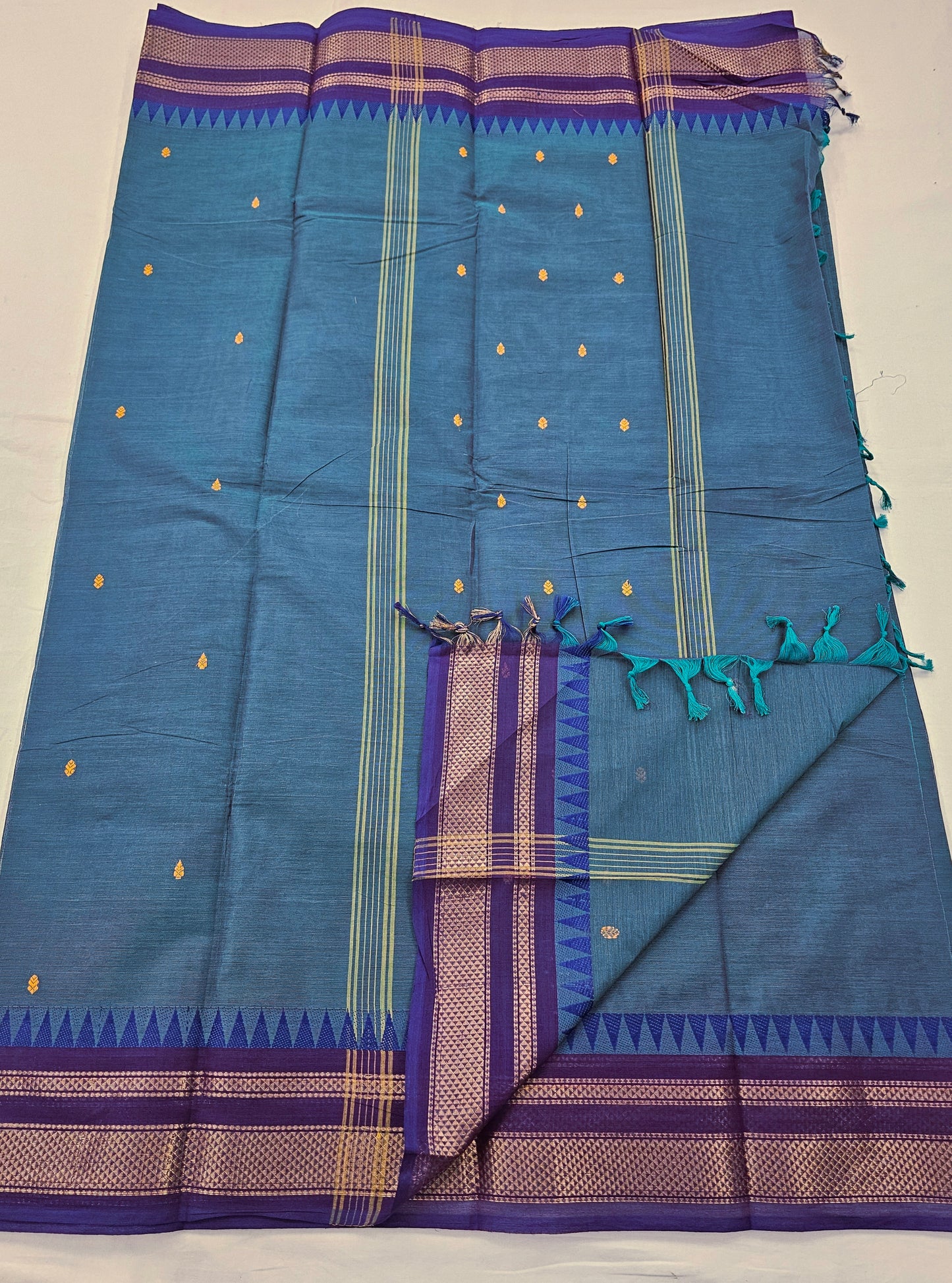 Kanchipuram Pure Korvai Cotton Saree 044