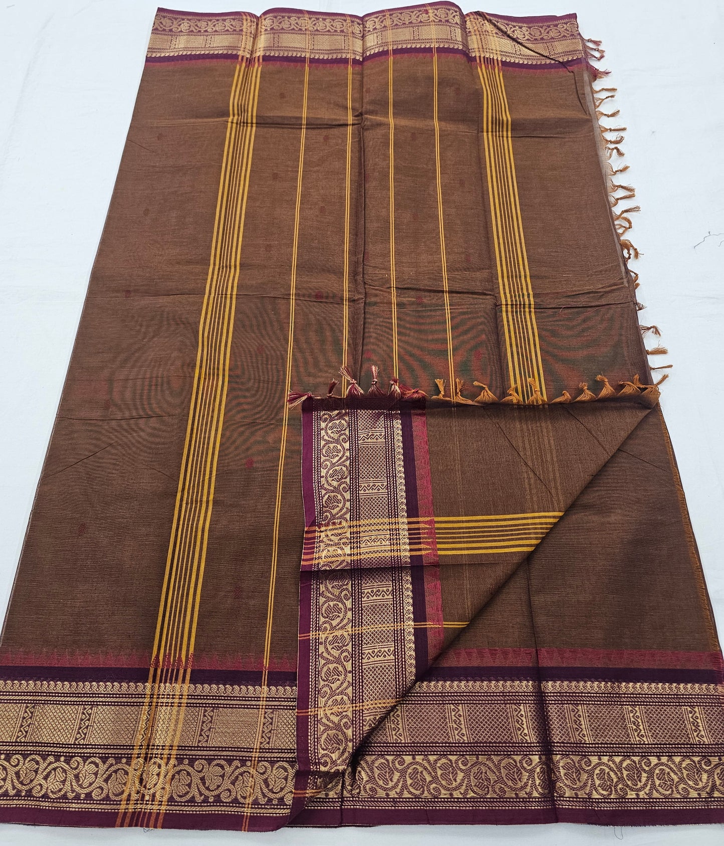Kanchipuram Pure Korvai Cotton Saree 045