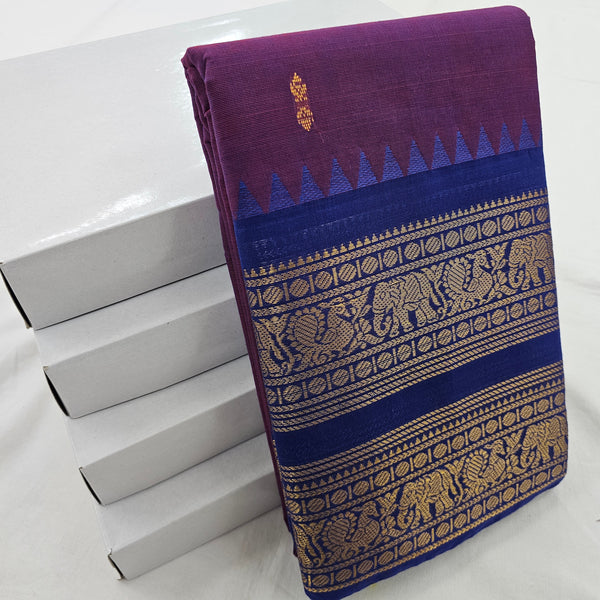 Kanchipuram Pure Korvai Cotton Saree 047
