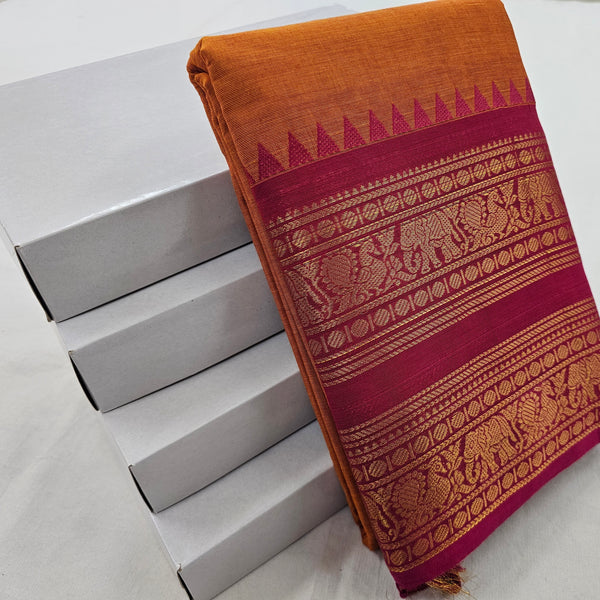 Kanchipuram Pure Korvai Cotton Saree 048