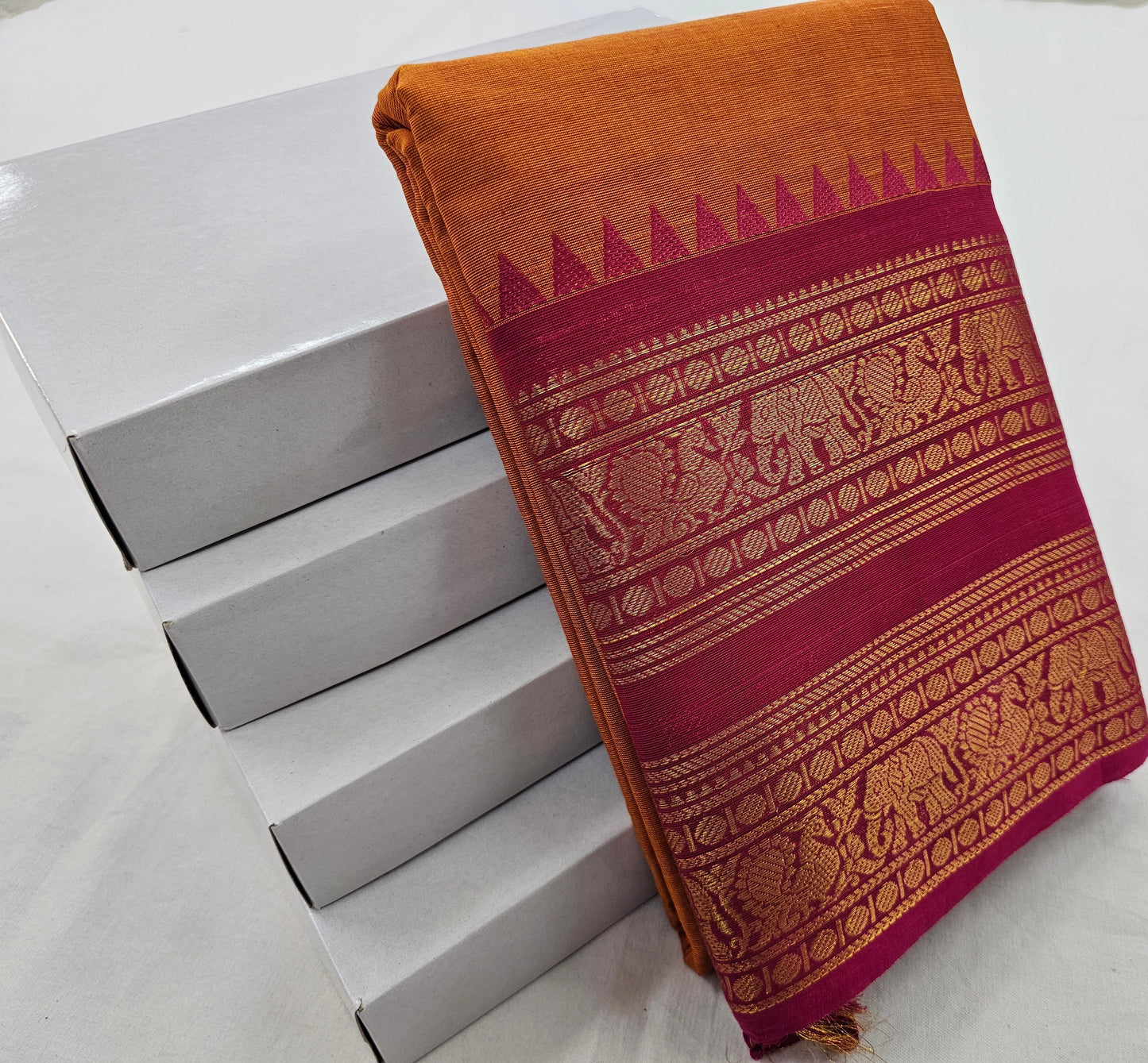 Kanchipuram Pure Korvai Cotton Saree 048