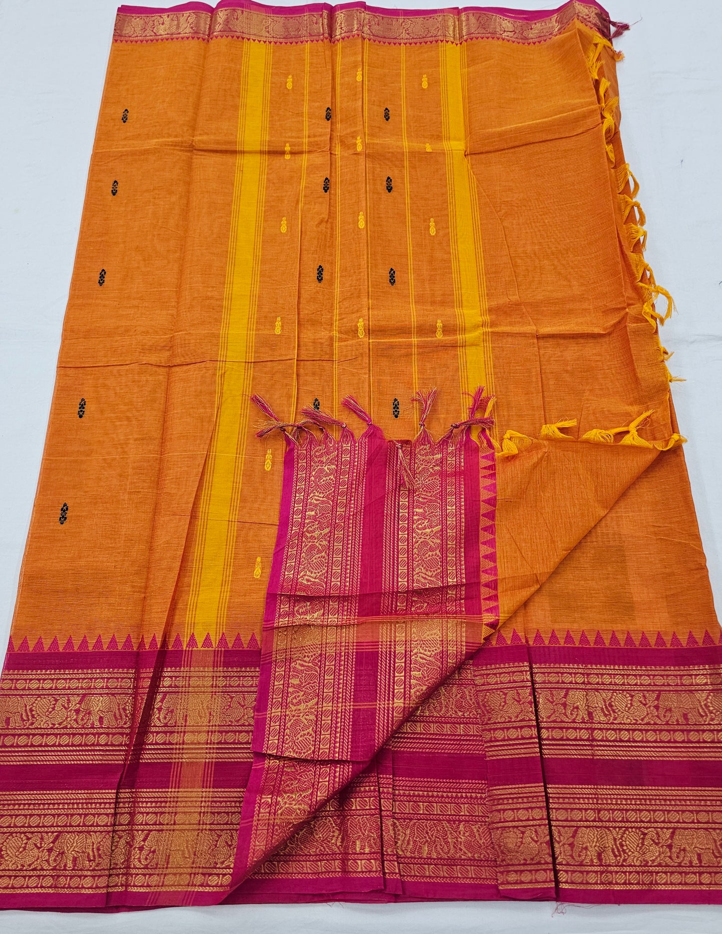 Kanchipuram Pure Korvai Cotton Saree 048