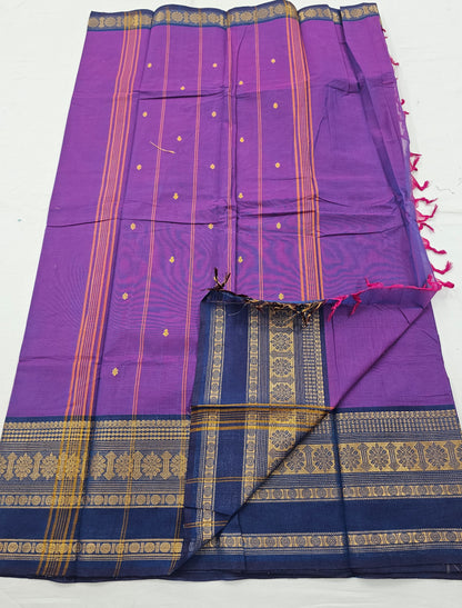 Kanchipuram Pure Korvai Cotton Saree 049 – Kanchipuram Lakshaya Silks