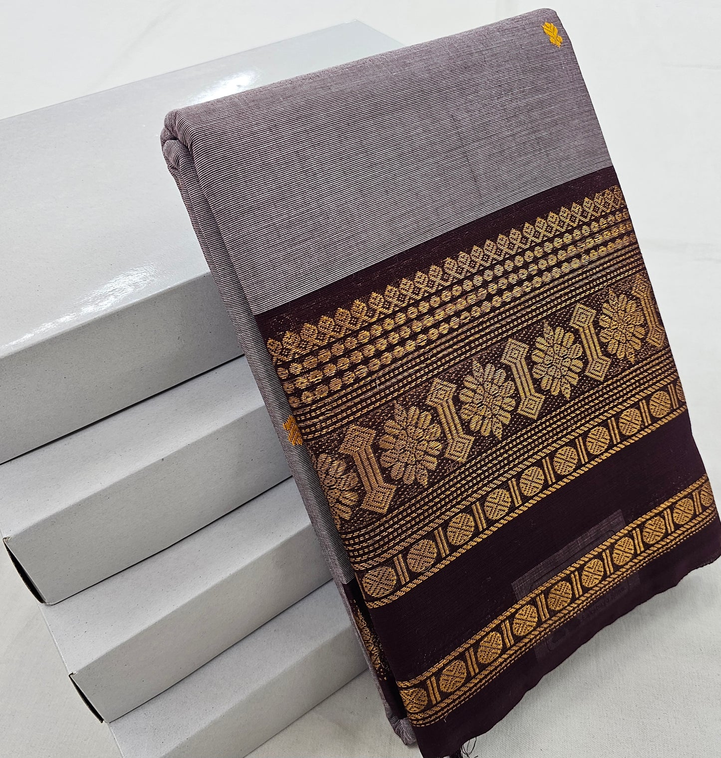 Kanchipuram Pure Korvai Cotton Saree 050
